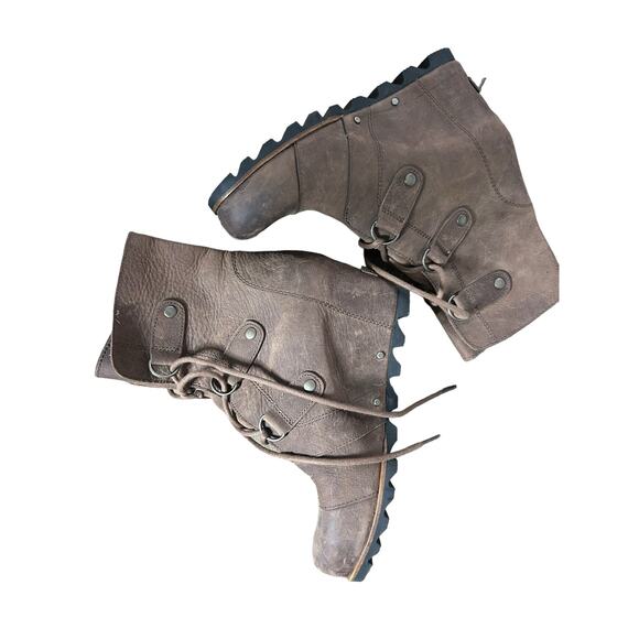 Sorel NL2305 Joan of Arctic Womens Wedge Heel Waterproof Lace Up Boots Size 9.5 - Picture 1 of 5